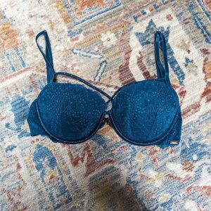Victoria's Secret Blue Lace Underwire Bra
